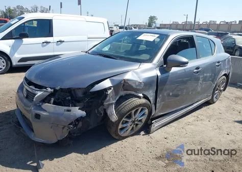 2012 Lexus Ct 200H Premium z USA, uszkodzony, nr VIN JTHKD5BH2C2068644